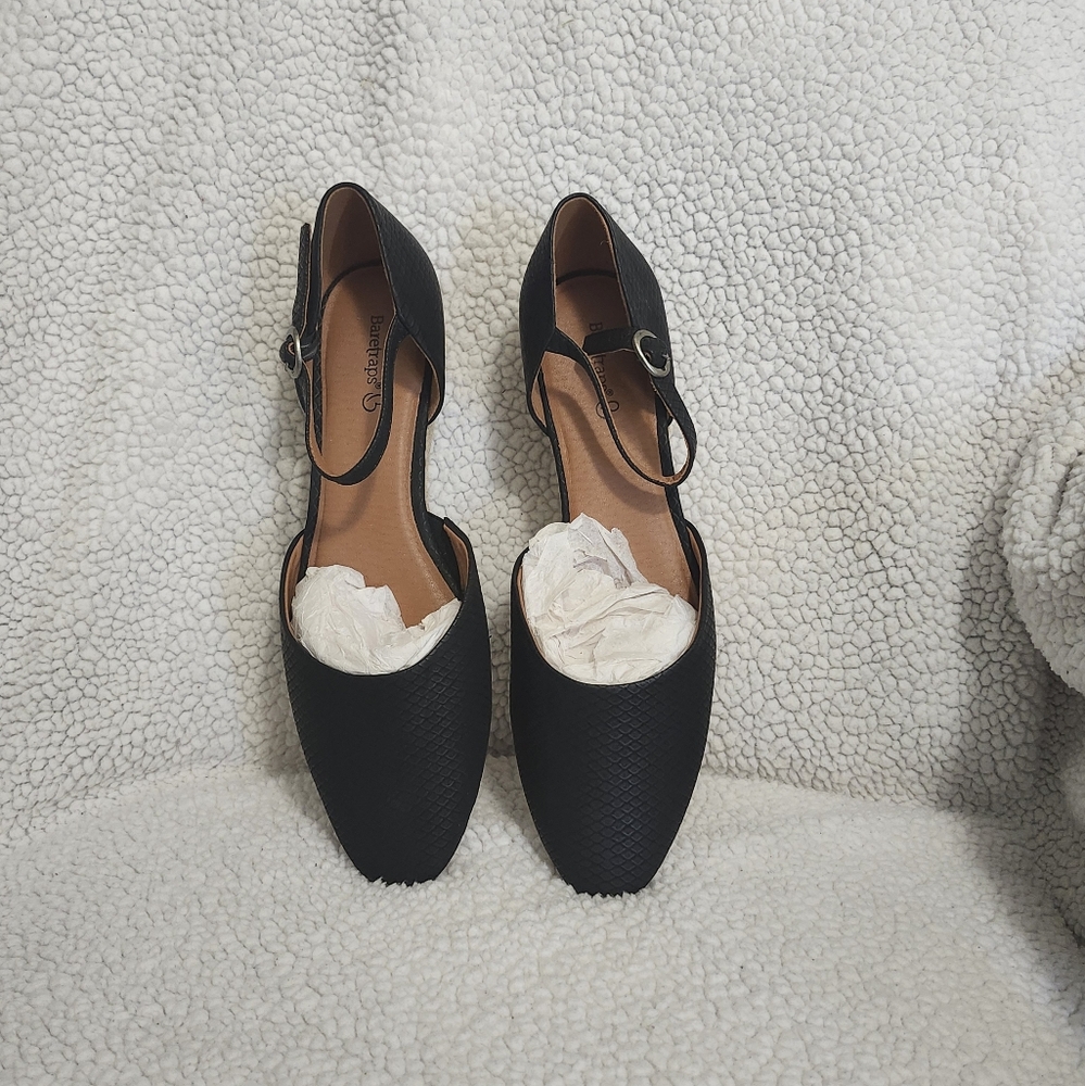 NEW- BareTraps Laverick Black Wedge Espadrille Snake design shoes. Size 10M .$13 - Picture 3 of 12